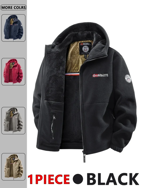 Giacca con cappuccio da esterno autunno e inverno da uomo, adatta per l'uso quotidiano a casa, per viaggi, feste, pendolarismo, moda all'aperto versatile, migliora il temperamento, streetwear, abbigliamento da viaggio. 2