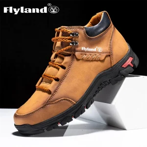 FLYLAND Classic Leather Casual scarpe da uomo Business Driving Flats Fashion stivaletti 1