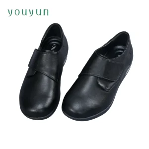 Primavera autunno uomo donna scarpa singola fondo piatto casual scarpe da padre di mezza età e anziani suola morbida scarpe in pelle leggera 1