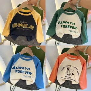 Camicia base per bambini primavera autunno neonata manica lunga top in velluto bambini inverno caldo pullover camicia ragazzo top capispalla abbigliamento 1