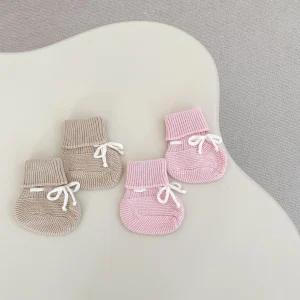 Nuovi vestiti autunnali per neonati di età compresa tra 0 e 1 calzini lavorati a maglia per ragazzi e ragazze con calzini appena nati 1