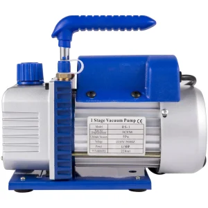 SucceBuy 3CFM 1/4HP Pompa per vuoto Pompa di refrigerazione a stadio singolo Refrigerante Aria condizionata Manutenzione HVAC, Imballaggio sottovuoto 1