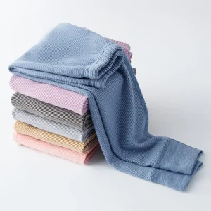 Pantaloni intimi termici per bambini a righe autunno inverno pantaloni spessi e caldi per ragazze dei ragazzi 2-18 anni pantaloni per bambini adolescenti 1