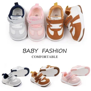 Scarpe da bambino Sneaker prewalking di alta qualità Primavera e autunno Suola antiscivolo in gomma morbida Air-mesh Traspirante Ragazzi e ragazze BM01 1