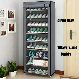 Scarpiera multistrato per porta di casa Soluzione di archiviazione per organizer per scarpiera antipolvere Ideale per il modello caldo della casa in affitto dell'ingresso 1