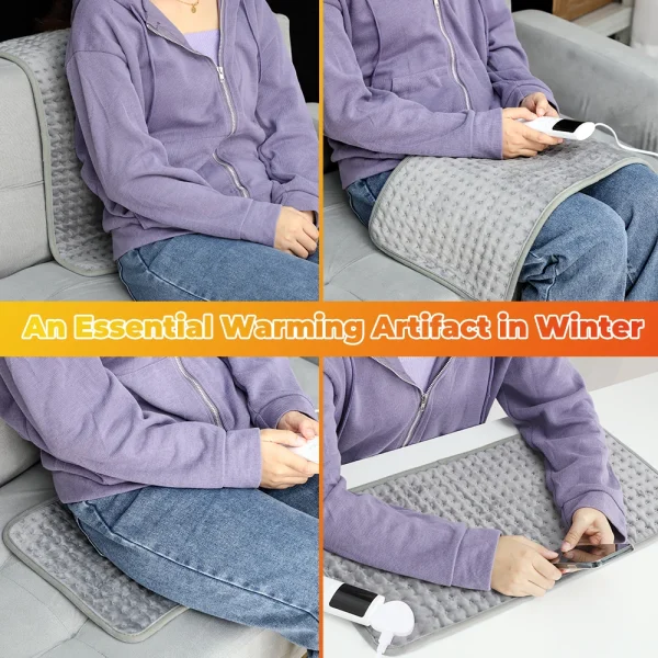 60*30 CM Coperta di Riscaldamento Elettrico Tappetino Riscaldato Electro Copriletto per Divano Letto Caldo Inverno Coperte Termiche Scaldino Uso Domestico 5