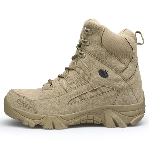 Stivali militari tattici antiscivolo da escursionismo Sneakers durevoli leggere e traspiranti per uomo Scarpe da trail running Escursionismo e arrampicata 5
