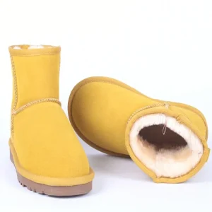 Classic Australia stivali da neve da donna 100% stivaletti in vera pelle di vacchetta stivali invernali caldi stivali da donna scarpe taglia grande 35-44 1