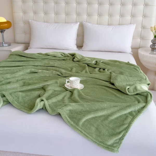 Coperta singola/Queen/Super King in pile più spessa per letto o divano, morbida coperta di peluche 3
