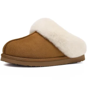 Goosecret Pantofole da casa in peluche invernale per donna Scivoli fuzzy per interni Soffici pantofole in pelliccia sintetica Scivoli da camera pelosi caldi con suola morbida 1