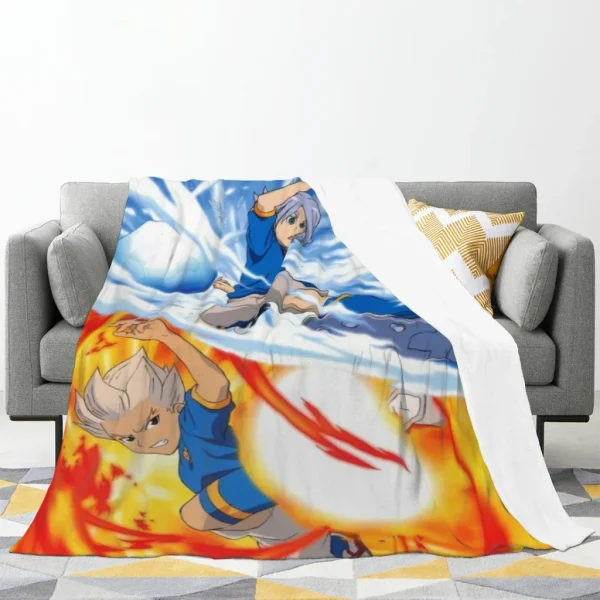 Gioco caldo Inazuma Eleven Comoda coperta in flanella Soffice arredamento morbido per la camera da letto Coperte per divani Trapunte per la casa e la decorazione 2