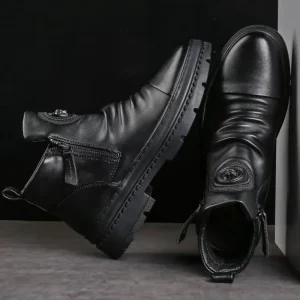 2025 Autunno Nuovi Uomini Scarpe Invernali Designer Scarpe di Sicurezza Invernali In Cotone Inserti Stivali Da Neve Versatili Stivaletti Botas Para Hombre 1