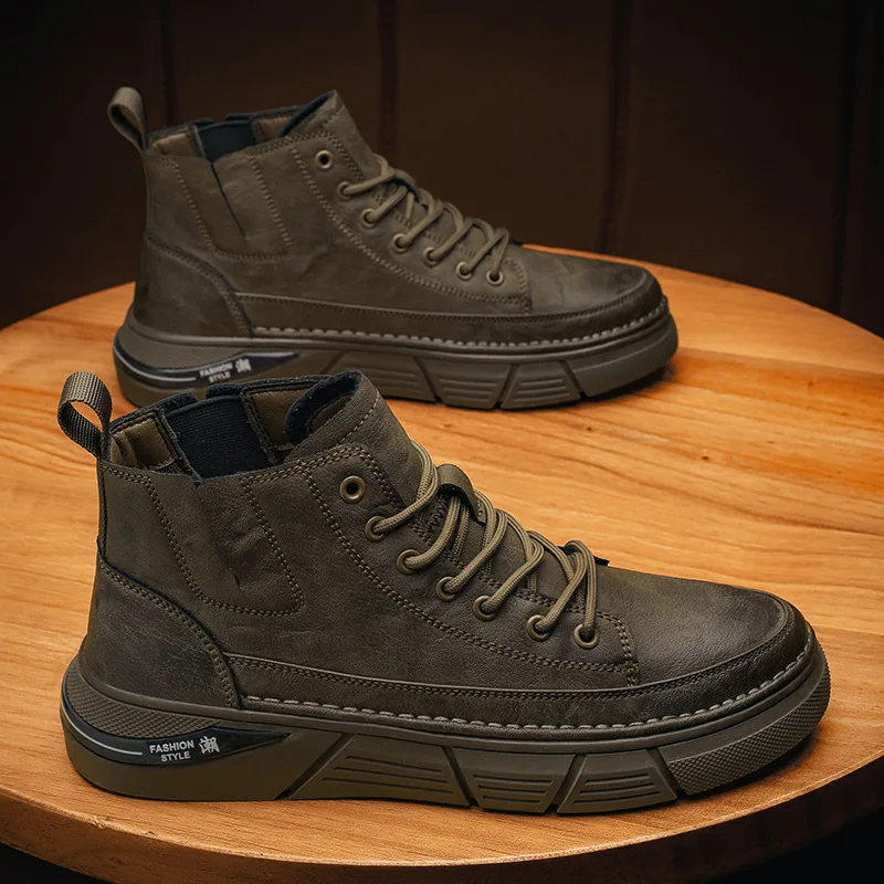 Scarpe da uomo leggere e impermeabili Stivali da uomo in pelle Gomma Offerte originali classiche Designer di calzature alla moda 2025 in promozione 2