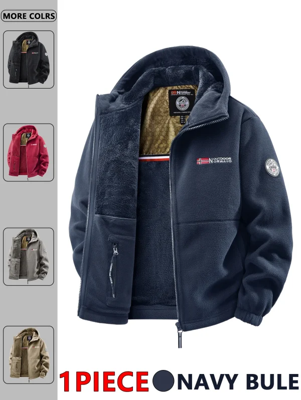 Giacca con cappuccio da esterno autunno e inverno da uomo, adatta per l'uso quotidiano a casa, per viaggi, feste, pendolarismo, moda all'aperto versatile, migliora il temperamento, streetwear, abbigliamento da viaggio. 1