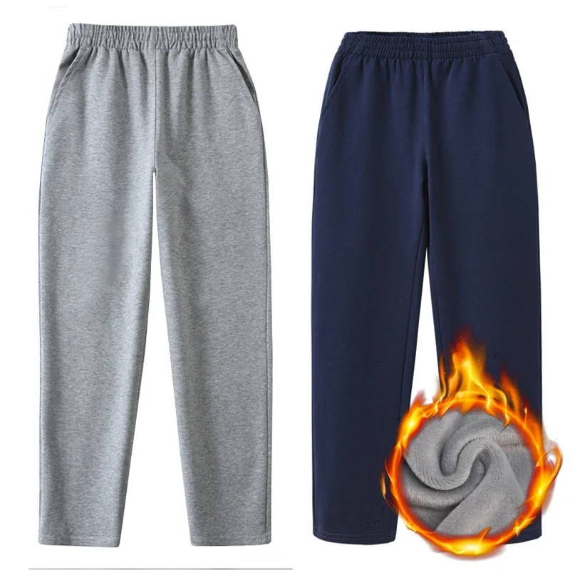 Autunno Inverno Bambini Ragazzi adolescenti Pantaloni sportivi casual Pantaloni in pile Pantaloni da jogging per bambini Pantaloni sportivi larghi Vestiti caldi per ragazzi 5