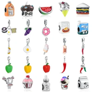 Nuovo argento sterling 925 pepe latte uva fascino di ley 925 catena tallone adatto braccialetto originale accessori donne fai da te amore gioielli 1