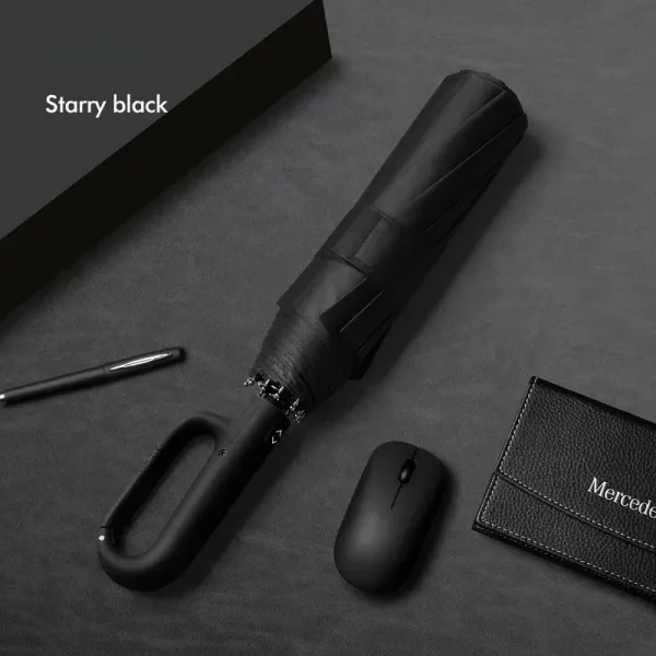 Ombrello Xiaomi Mijia Extra Large rinforzato resistente alla pioggia Ombrello completamente automatico con fibbia ad anello a doppio scopo resistente ai raggi UV Caldo 4