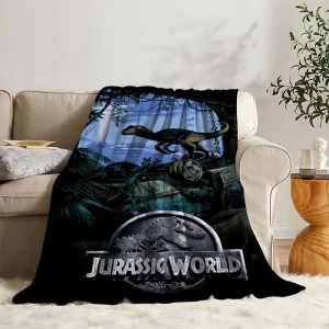 Coperta soffice J-Jurassic Park Bed Sofa Camp Nap Bedroom Decor copriletto morbido pile tessili per la casa compleanno coperta regalo di nozze