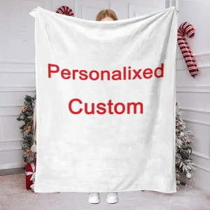 1 pezzo di coperta personalizzata con immagini di carica Coperta di flanella fai da te - Foto calde personalizzate, morbida e calda, adatta per divano, letto, ufficio, auto e viaggi all'aperto - Halloween, Ringraziamento, compleanno, matrimonio, San Valentino, laurea, festa, regalo perfetto per uomini e donne 1