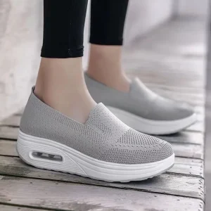 Mocassini slip-on Scarpe da ginnastica casual da donna estive Scarpe sportive Scarpe da donna da donna Scarpe da ginnastica 2025 Tessuto grande Mesh Rose Slip-O 1