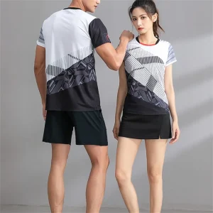 Badminton Jerseys & shorts Men & Women shuttlecock shirt Tennis skirt Badminton training suits Short sleeve tracksuit Sportswear 1