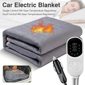 Coperta elettrica per auto 12V Riscaldatore caldo per camion da campeggio Veicoli fuoristrada Coperta riscaldata per auto Cuscino riscaldante per sedile Uso invernale 1