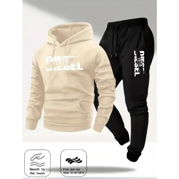Autunno e inverno nuova felpa con cappuccio abbigliamento sportivo moda sportiva felpa con cappuccio felpa casual e pantaloni due in uno 4