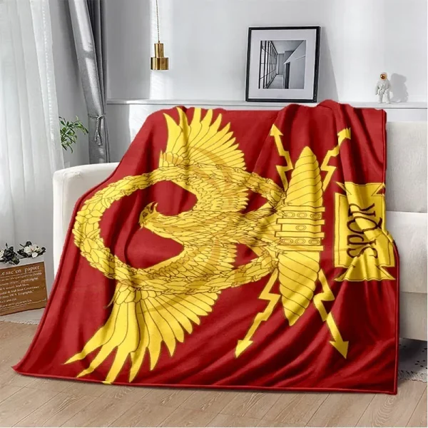 Coperte stampate con logo romano SPQR Coperta calda per bambini coperta morbida e confortevole coperta da viaggio per la casa regalo di compleanno 5