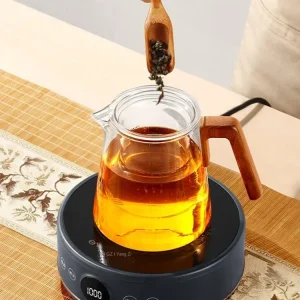 Fornello da tè elettrico/bollitore da tè YANGZI 220V, piccolo nuovo stile vintage da tavolo, ideale per la cerimonia tradizionale del tè AK 1