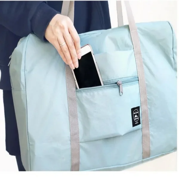 Borsone da viaggio pieghevole per borsa da trasporto per compagnia per donne e ragazze, leggero, di grande capacità, per sport, viaggio nel fine settimana durante la notte 5