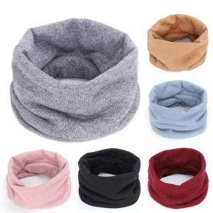 Nuova sciarpa invernale in cashmere per neonate ragazze bambini sciarpe lavorate a maglia silenziatori elastici unisex bambini autunno sciarpa per bambini all'uncinetto 1