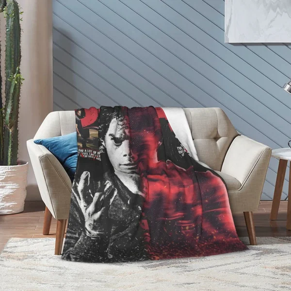 Coperta Dexter Morgan: abbraccia il design iconico, tessuto ultra morbido e vibrazioni accoglienti per la decorazione della casa a tema 6