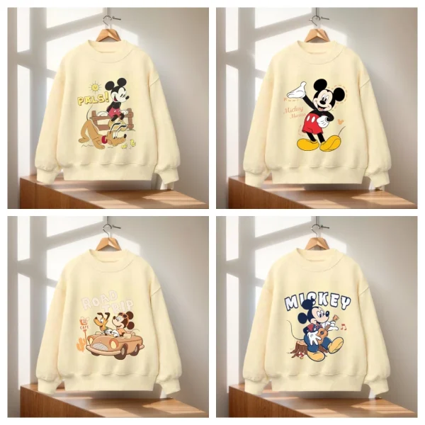 2025 Autunno Giallo Felpe con cappuccio per bambini Ragazzi Ragazze Cotone Felpe casual Ritorno a scuola Moda per bambini Top sotto i 6 anni 1