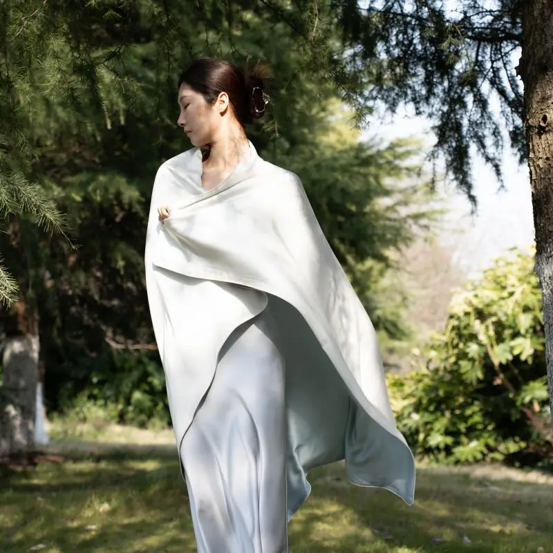 Coperta rinfrescante di lusso in fibra di lyocell al 100% per coperte estive con scialle vegetale naturale Piumino per pisolino traspirante e delicato sulla pelle di fascia alta 3