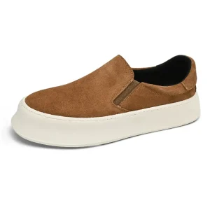 Scarpe da uomo estate 2024 nuove sneakers basse in pelle nabuk all-match scarpe slip-on leggere scarpe casual alla moda 1