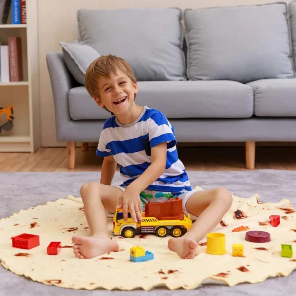 Morbida e calda coperta di flanella con stampa tortilla messicana per divano divano casa ufficio letto campeggio coperte divertenti per adulti regali per bambini 5