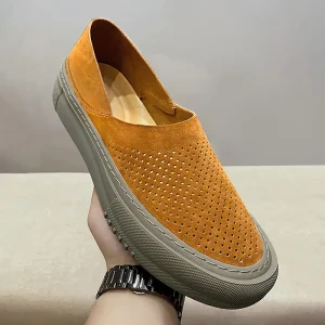 Superficie morbida Traspirante 2025 Nuove scarpe a cuffia slip-on Guida Mocassini pigri da uomo casual Scarpe da uomo comode e versatili Tr 1