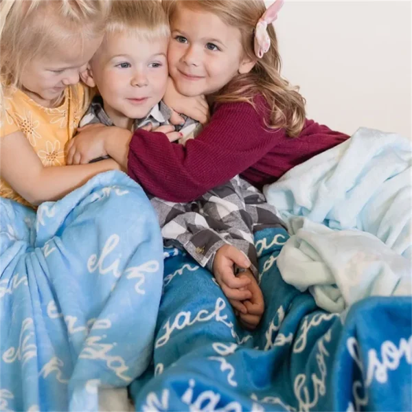 Coperta personalizzata per bambini, neonati: 3 misure e 30 colori più, coperta per la cameretta con nome personalizzato per neonati, bambini, regalo per fasciatoio 2