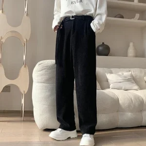 Pantaloni casual da uomo larghi Designer di abbigliamento originale larghi Novità in pantaloni Abiti vintage Pantaloni maschili estetici di tendenza Xxxl economici 1