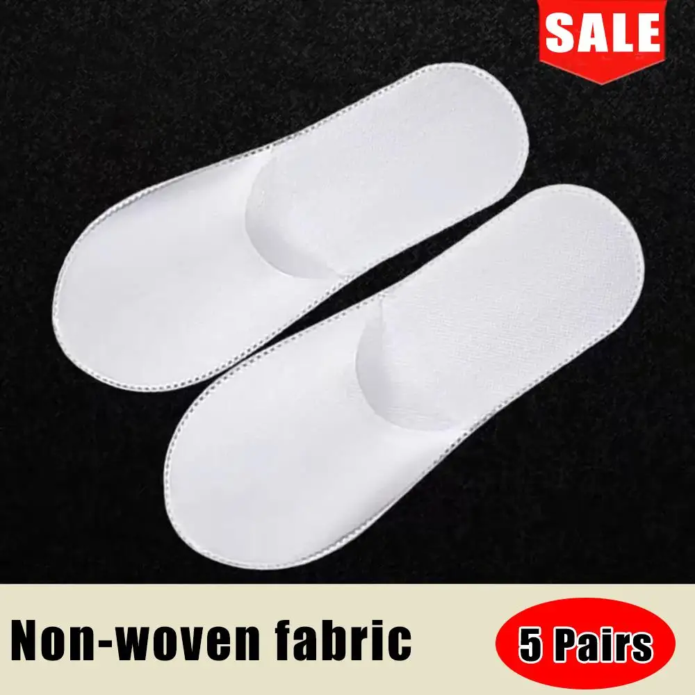 Pantofole antiscivolo unisex con punta chiusa Pantofole da bagno Pantofole da viaggio per ospiti per interni Pantofole da casa Scarpe per la casa in famiglia 2