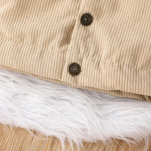 Capispalla calda per neonato 0-3 anni Cappotto invernale in cotone moda casual Manica lunga Abbigliamento per bambini 4