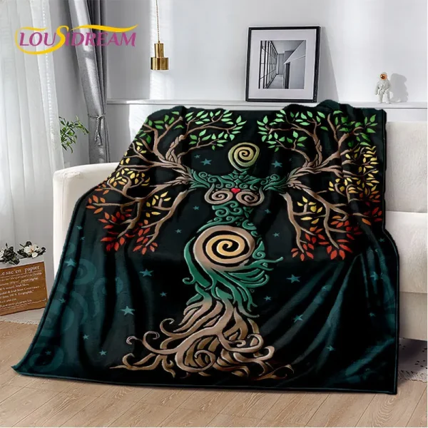 Rainbow 7 Chakra Mandala Bohemia morbida coperta di peluche, coperta di flanella coperta per soggiorno camera da letto divano letto copertura da Picnic 6