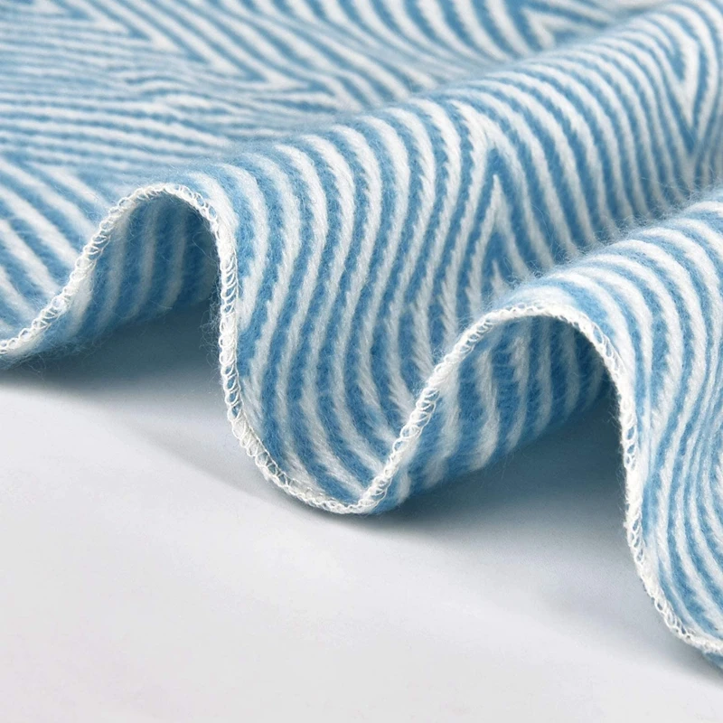 Nordic Stripes coperta copridivano letto fine asciugamano decorazione camera da letto coperta per il tempo libero scialle morbido caldo Boho Decor copriletto 2