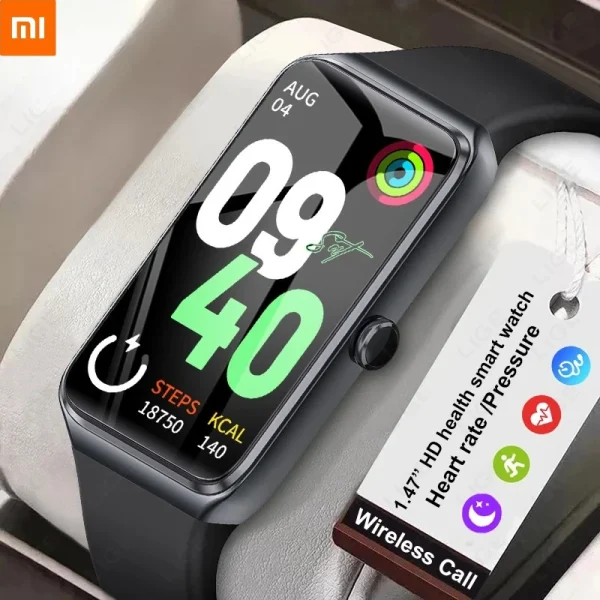 Xiaomi 2025 1.47" HD Smart Watch Bracciale fitness sportivo da donna Termometro Monitor sanitario Smartwatch da donna impermeabile 1