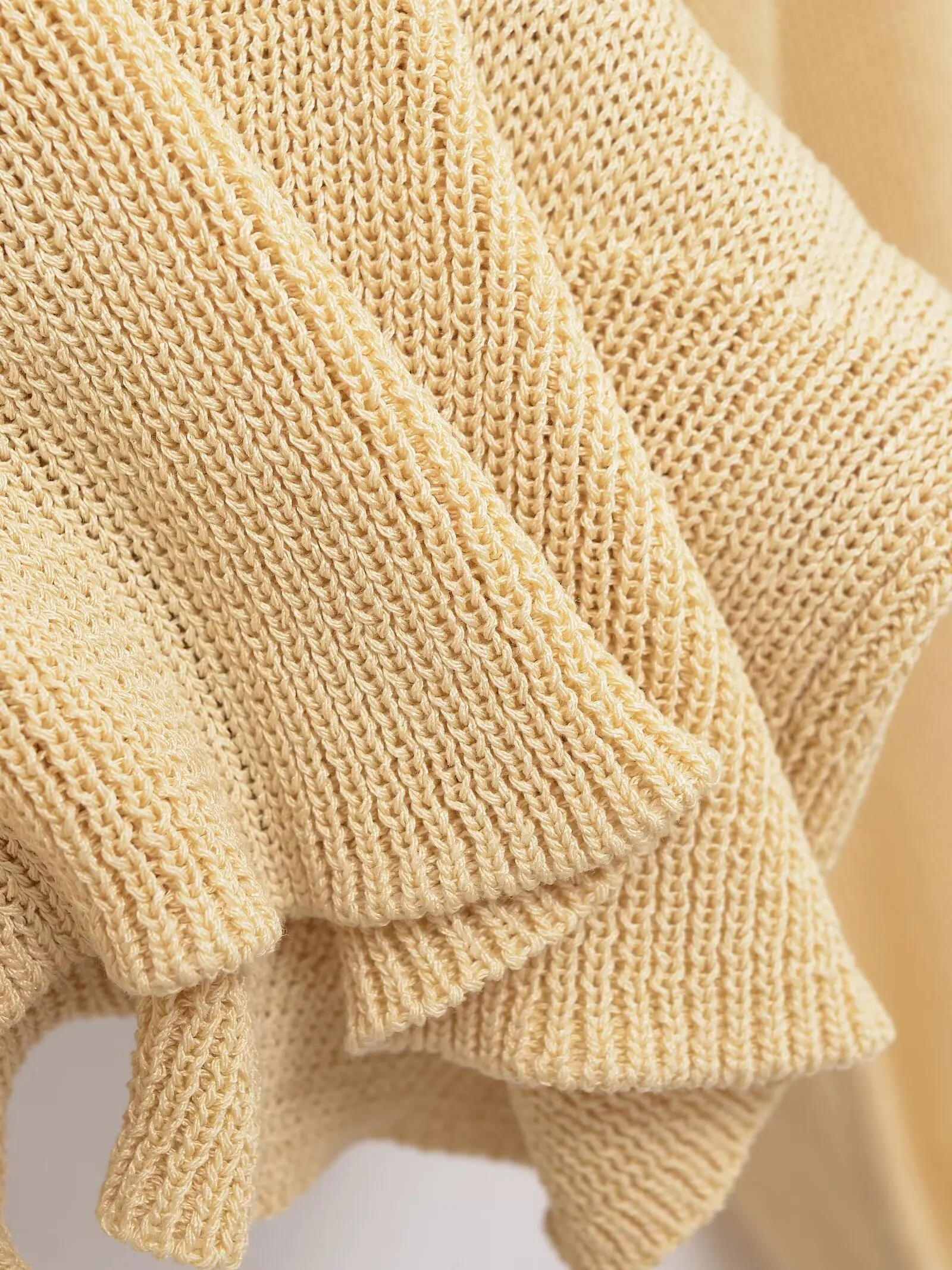 Maglione lavorato a maglia a maniche larghe da donna elegante e rilassante Pullover da strada Maglieria casual con scollo a O con maniche larghe sotto il gomito 6