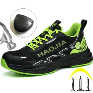 Scarpe sportive alla moda Stivali di protezione di sicurezza Scarpe da lavoro anti-sfondamento antiforatura Scarpe da ginnastica antinfortunistiche da uomo con punta in acciaio antiscivolo 1