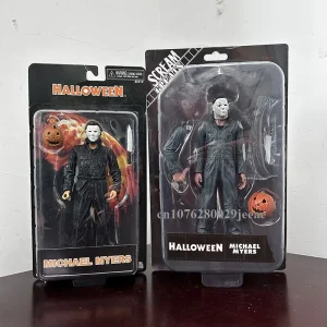 NECA Figura Michael Myers Con Zucca Halloween Action Figure Toy Decor Regalo di Natale Halloween Horror Collector's Giocattolo in scala da 7 pollici 1