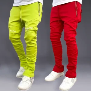 Pantaloni sportivi da uomo coreano autunno pantaloni alla caviglia agganciato borsa da scuola sottile elasticizzata marchio di moda pantaloni lunghi casual da corsa 1
