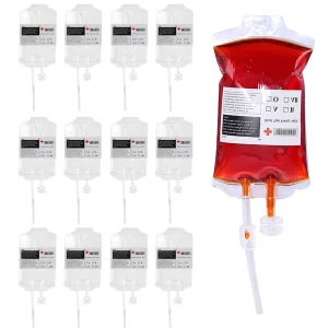 5/10/20pcs Sacchetto di sangue di vampiro di Halloween Sacchetto di bevande in PVC trasparente per uso alimentare Puntelli Cosplay Decorazione per feste di Halloween Forniture 1