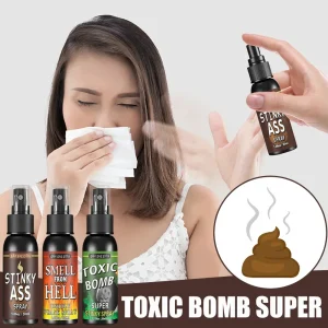 30ml scoreggia Spray scherzo scherzo plastica scoreggia Gag Spray forniture per feste Spoof odore Spray per adulti bambini Non tossici giocattoli divertenti di Halloween 1